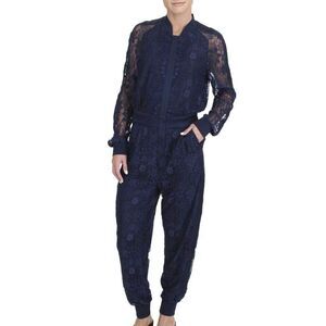 Juicy Couture Jumpsuit Kendall‎ Lace Navy Blue Small